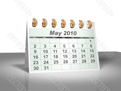 May 2010 Desktop Calendar.