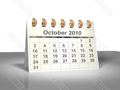 October 2010 Desktop Calendar. October 2010 Desktop Calendar.