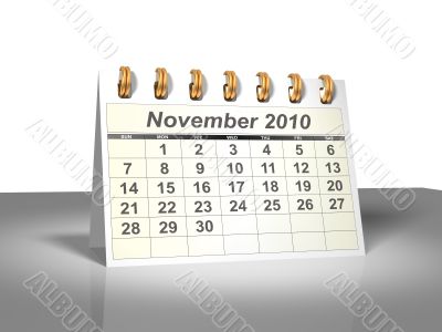 November 2010 Desktop Calendar. November 2010 Desktop Calendar.