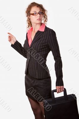 Woman with briefcase