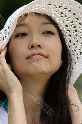 Portrait of a young Asian woman