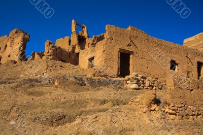 ruins of moroccan kasbah