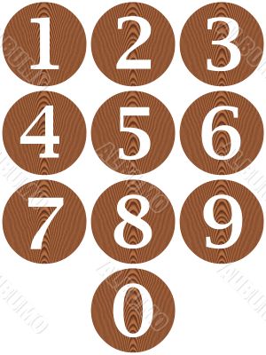 Wooden Framed Numbers