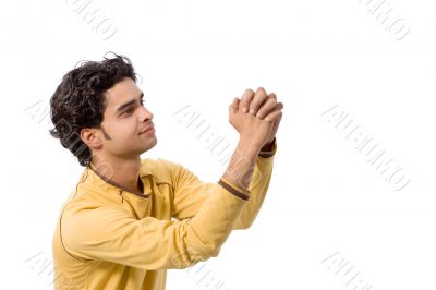 Man making request Man making request