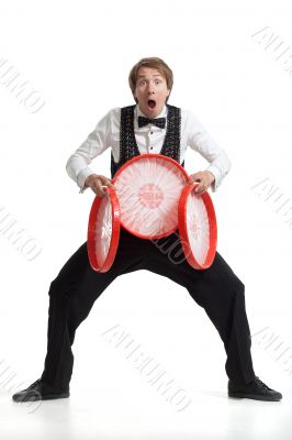 Juggler with his properties