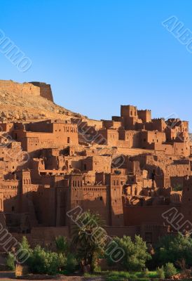 morning view on traditional Moroccan Casbah