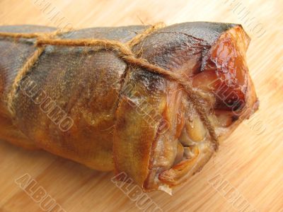 A hot smoked fish