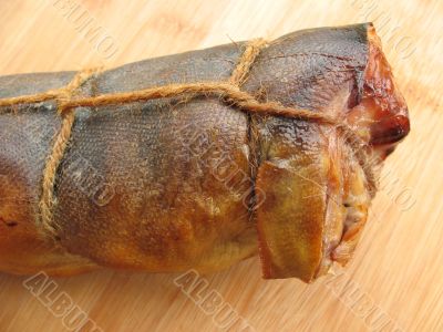 A hot smoked fish