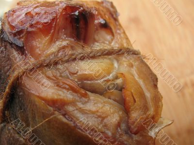 A hot smoked fish