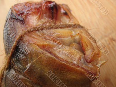 A hot smoked fish