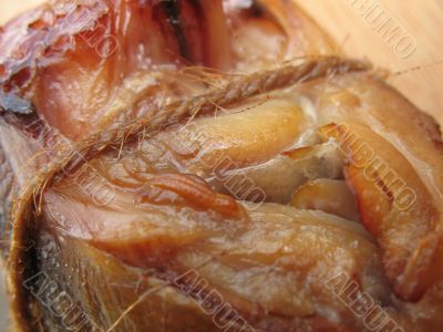 A hot smoked fish