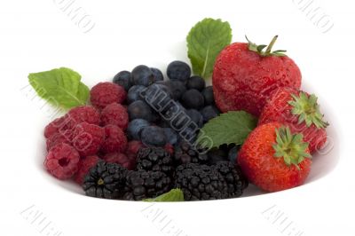 Blackberry, raspberry, cranberry, strawberry