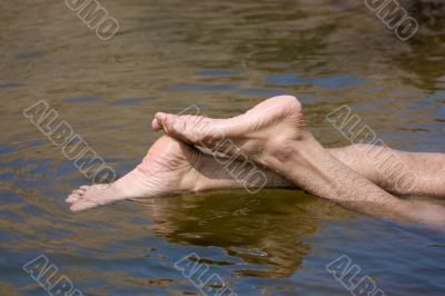 Feet of a man Feet of a man