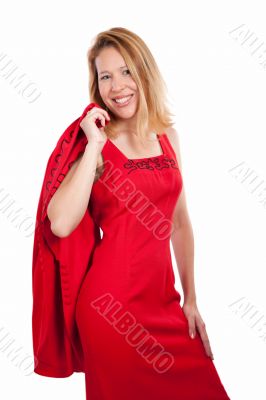 Formal red dress