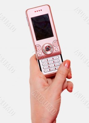 Pink cell phone