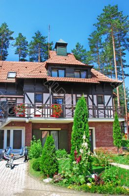 Cottage tiled roof