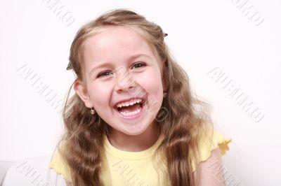 Cute little girl laughing Cute little girl laughing