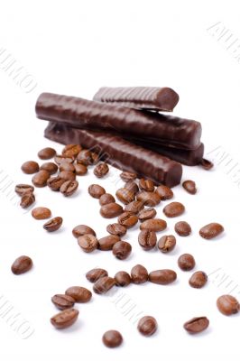 chocolate bars and coffee chocolate bars and coffee