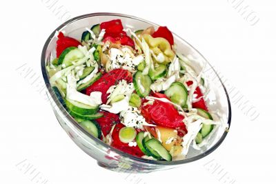 Appetizing fresh salad