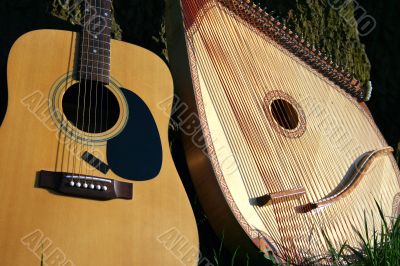 two music instruments