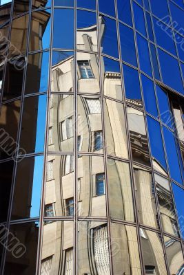 urban building reflection
