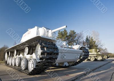 Second World War period tanks