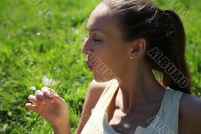 Girl with a dandelion