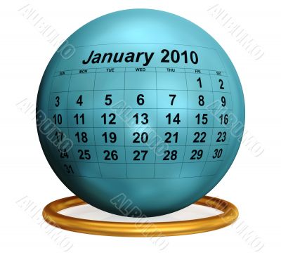 January 2010 Original Calendar.