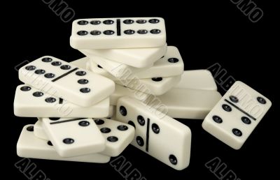Heap of domino bones