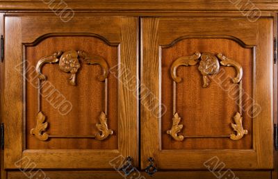 Close-up of wooden doors