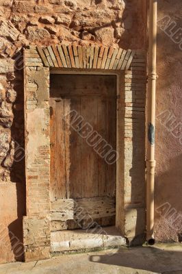 Door of a building in Cannes