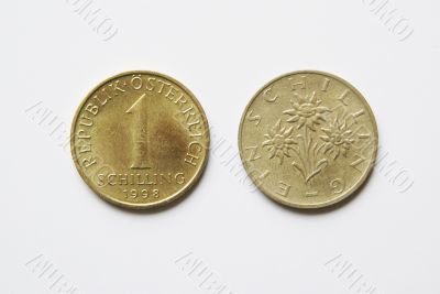 Austrian 1 Schilling coins