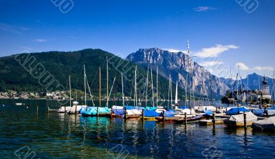 Yacht club in the Alps