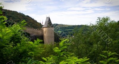 Castle wall and turret