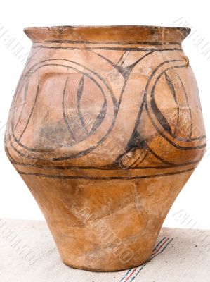 Antique hand-made ceramic jug