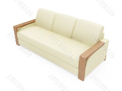 Couch over white