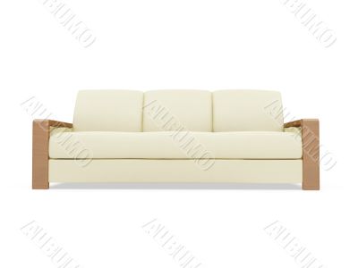 Couch over white