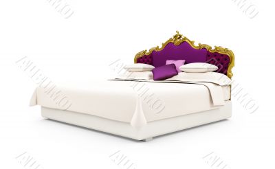 Classic Bed isolated view