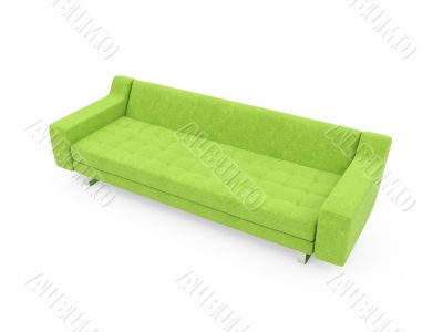 Sofa over white