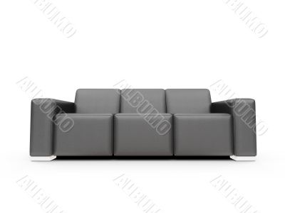 Couch over white