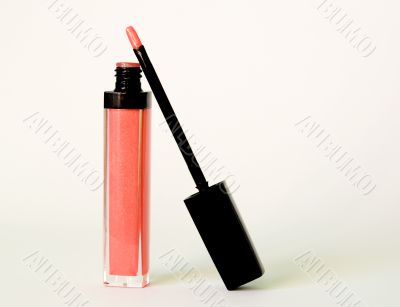 Rose wet lipstick with brush