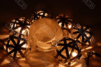 Glowing globes