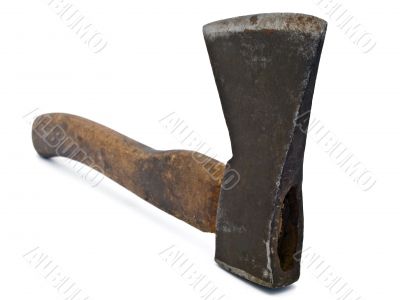 old rusty axe