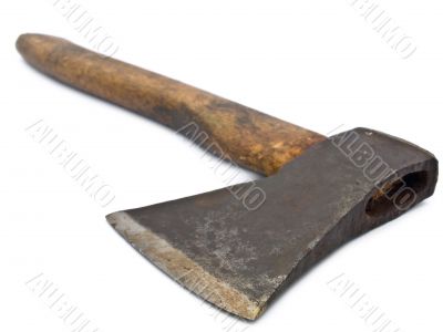 old rusty axe