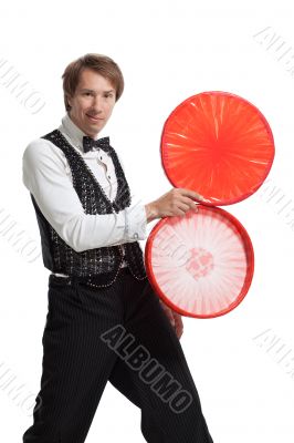 Juggler with his properties