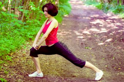 sporty woman