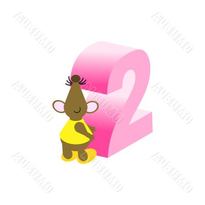 Mouse with Number