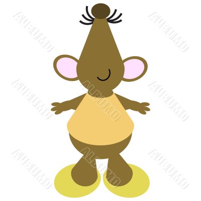 Cartoon of a Dancing Mouse