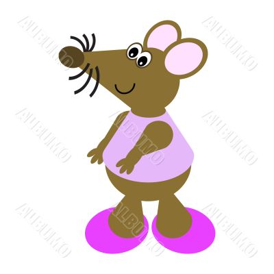 Cartoon of a Dancing Mouse