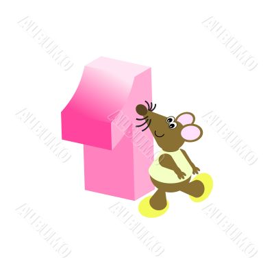 Mouse with Number